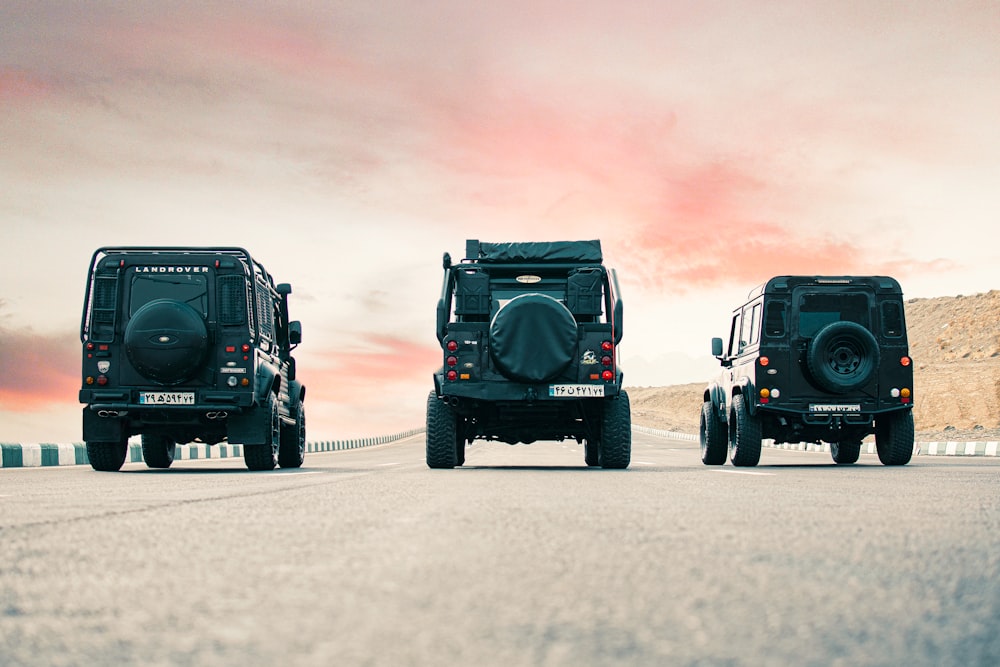 black jeep wrangler on road during daytime