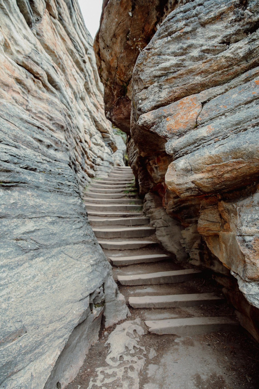 brown and gray rock formation