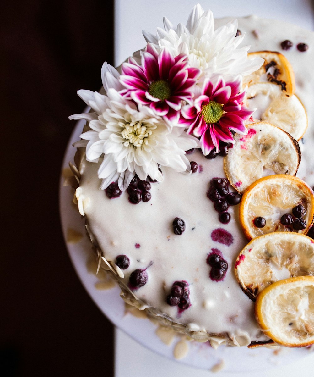 sliced fruit on white ceramic plate