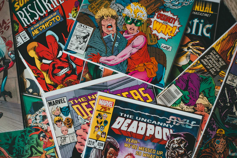 Comic pages demonstrating sequential visual storytelling