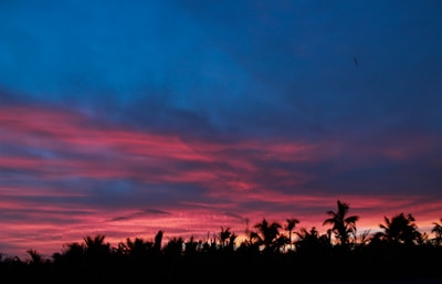 Stunning sunset view from the property.