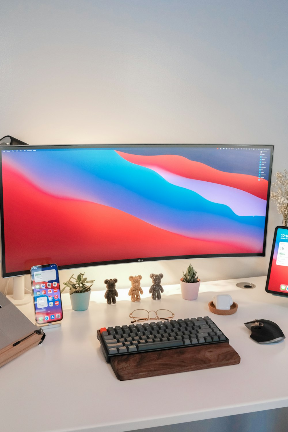 black flat screen computer monitor beside black computer keyboard