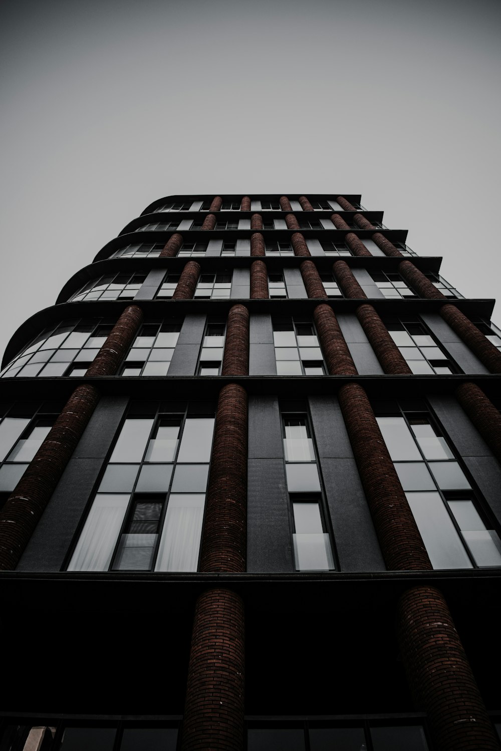 brown and white concrete building