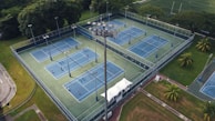 aerial view of Badminton courts