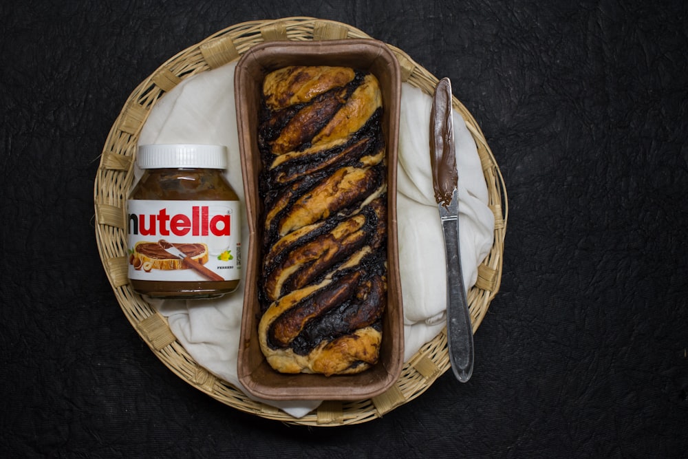 brown bread in brown wicker basket