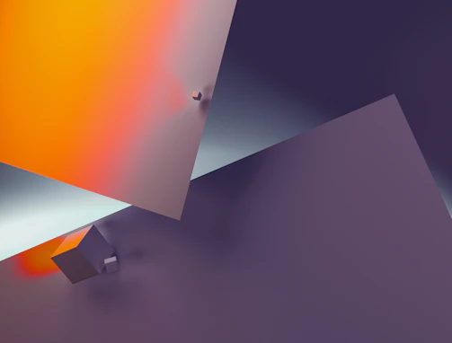 Minimalist composition of a contemporary mosaic piece with geometric shapes and muted tones.