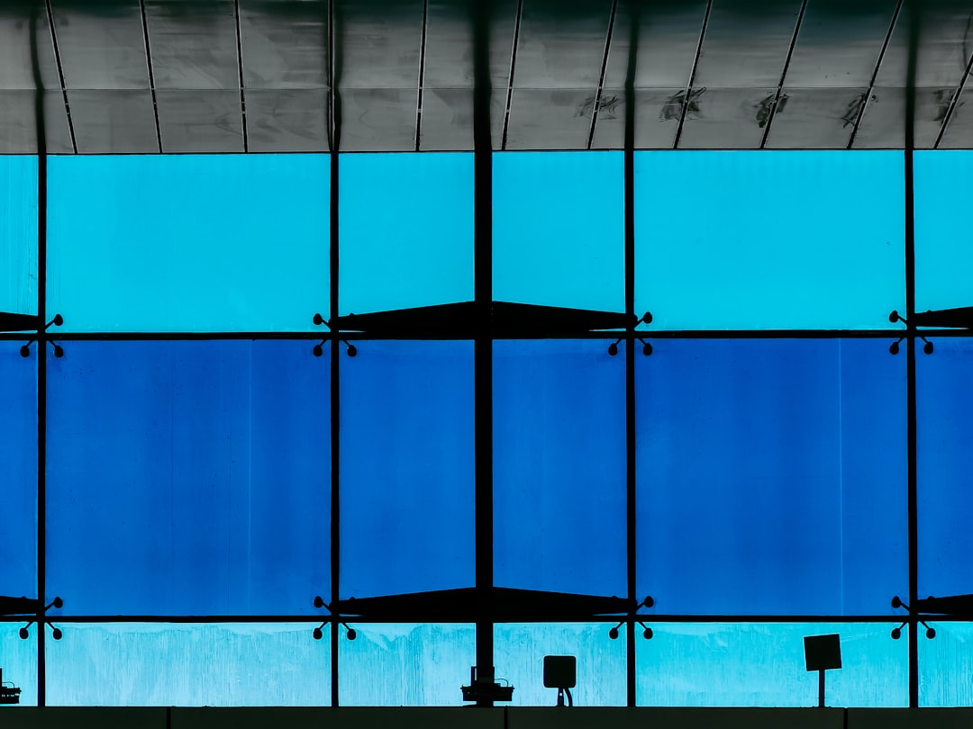 blue and white wall tiles