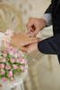 man and woman holding hands