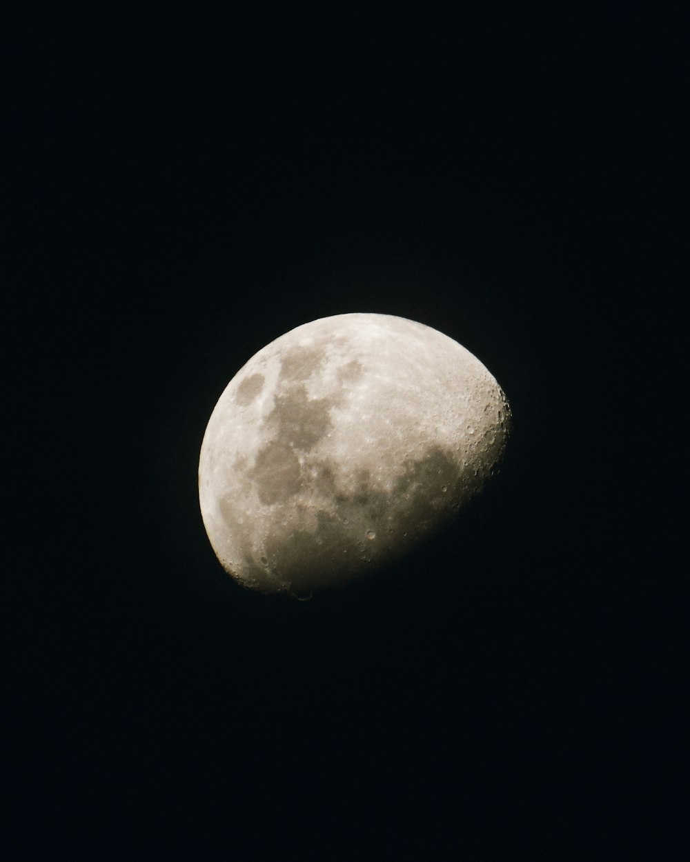 full moon in dark night sky