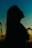 silhouette of woman during sunset