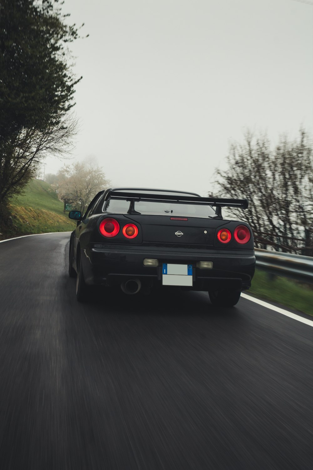 black bmw m 3 on road