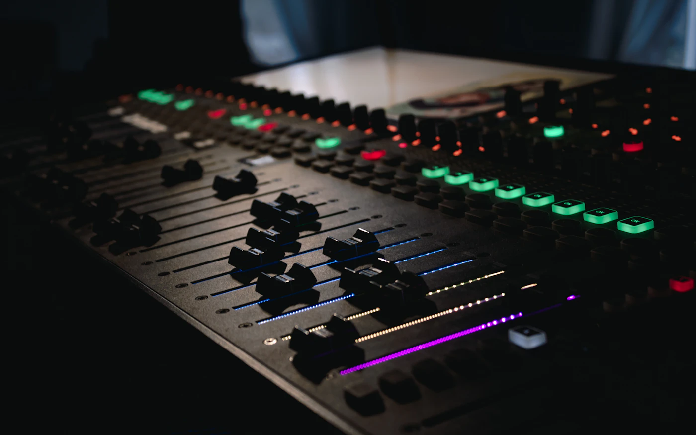 Recording studio mixing console