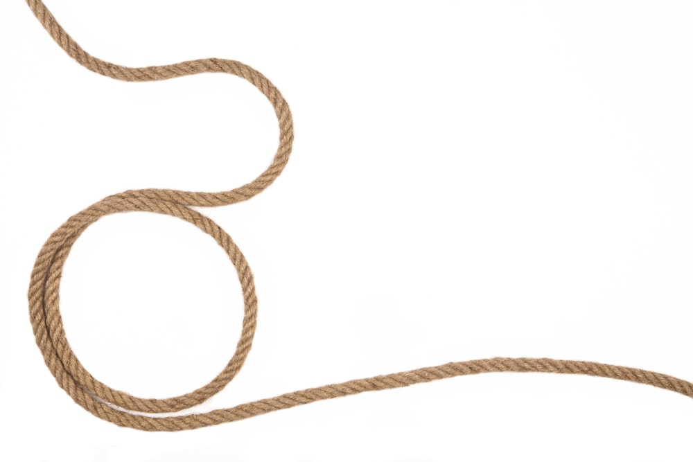 illustrazione della corda bianca e nera