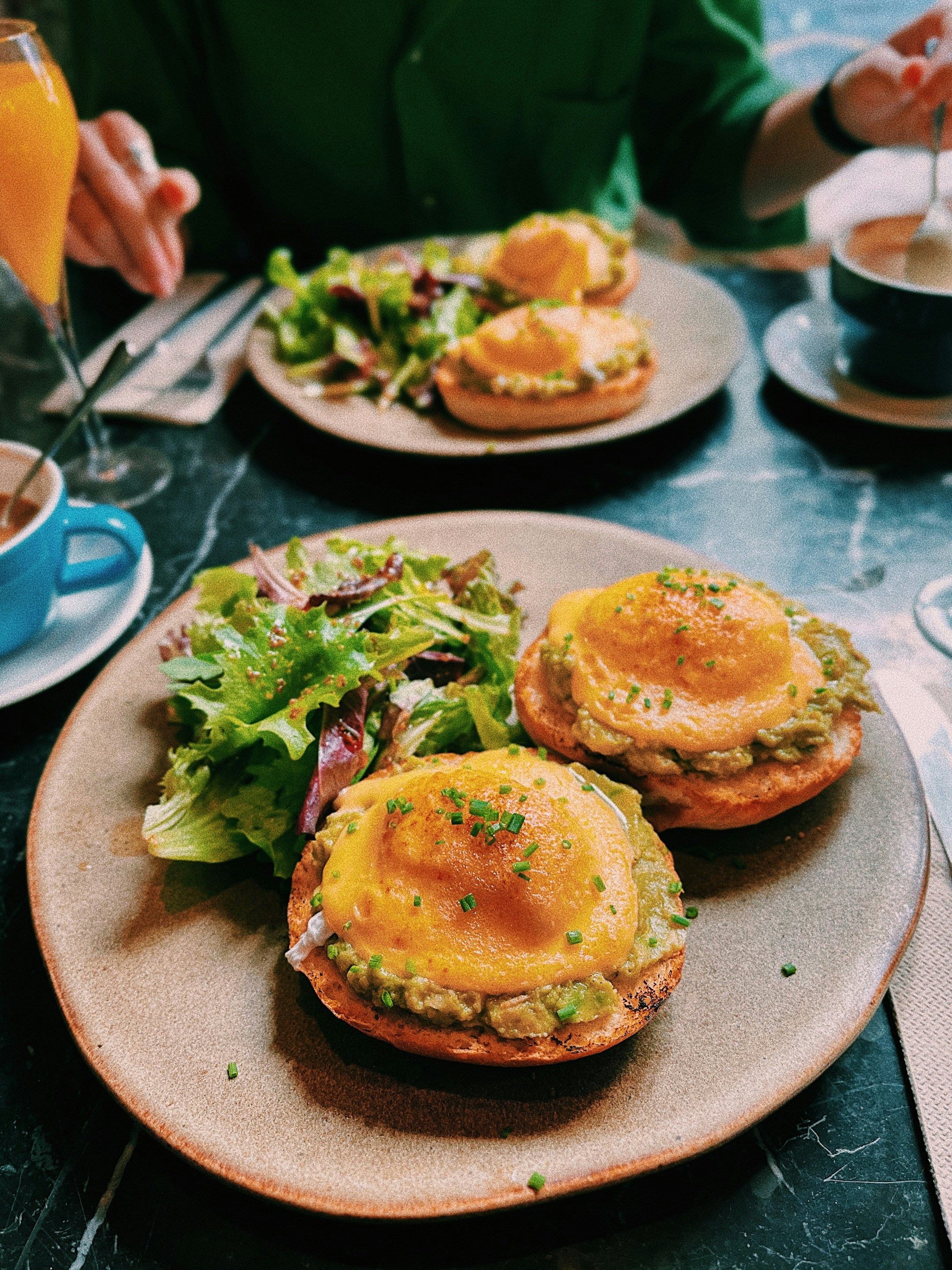 Benedict Eggs in Madrid.