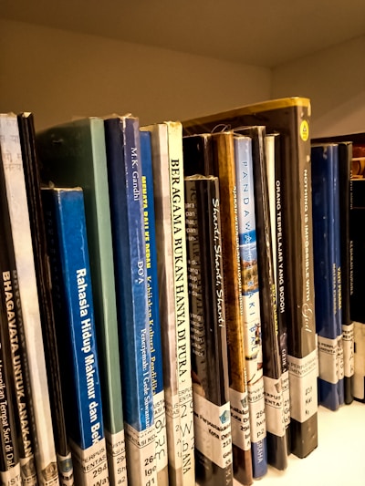 An assortment of popular book titles on a shelf.