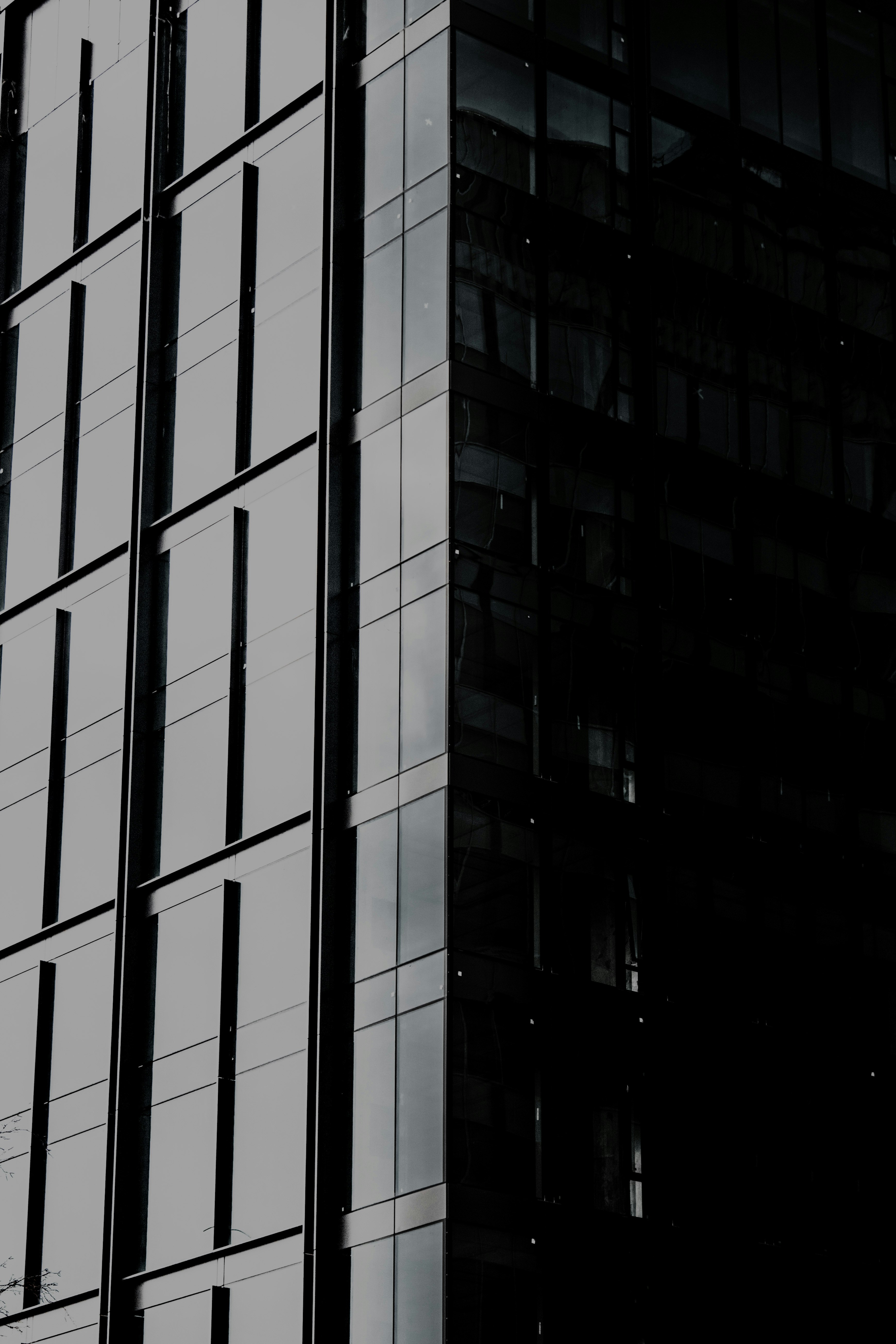 white and black concrete building