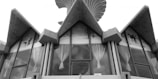 An artistic representation of a unique architectural concept.
