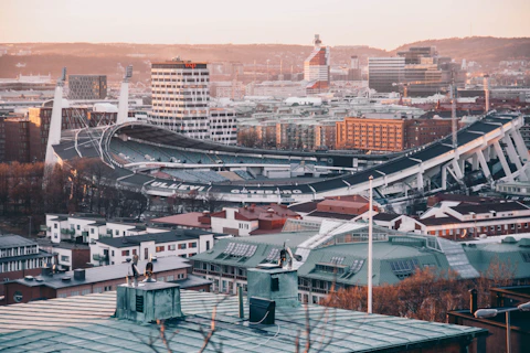 aerial view of Gothenburg