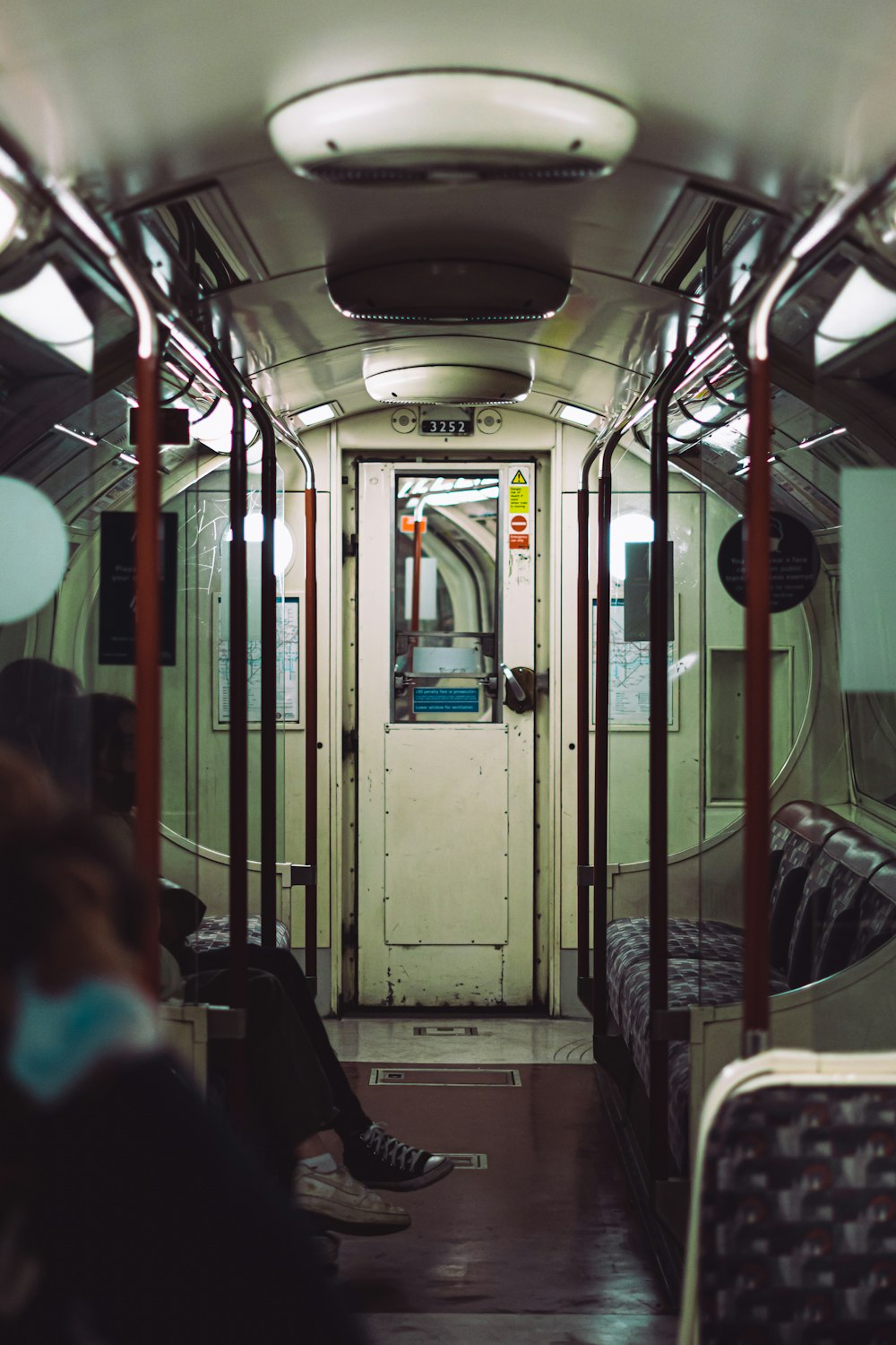 people inside train during daytime