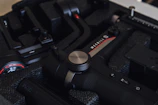 Gimbals carefully placed in protective foam trays, labeled part number GB-404, awaiting shipment.