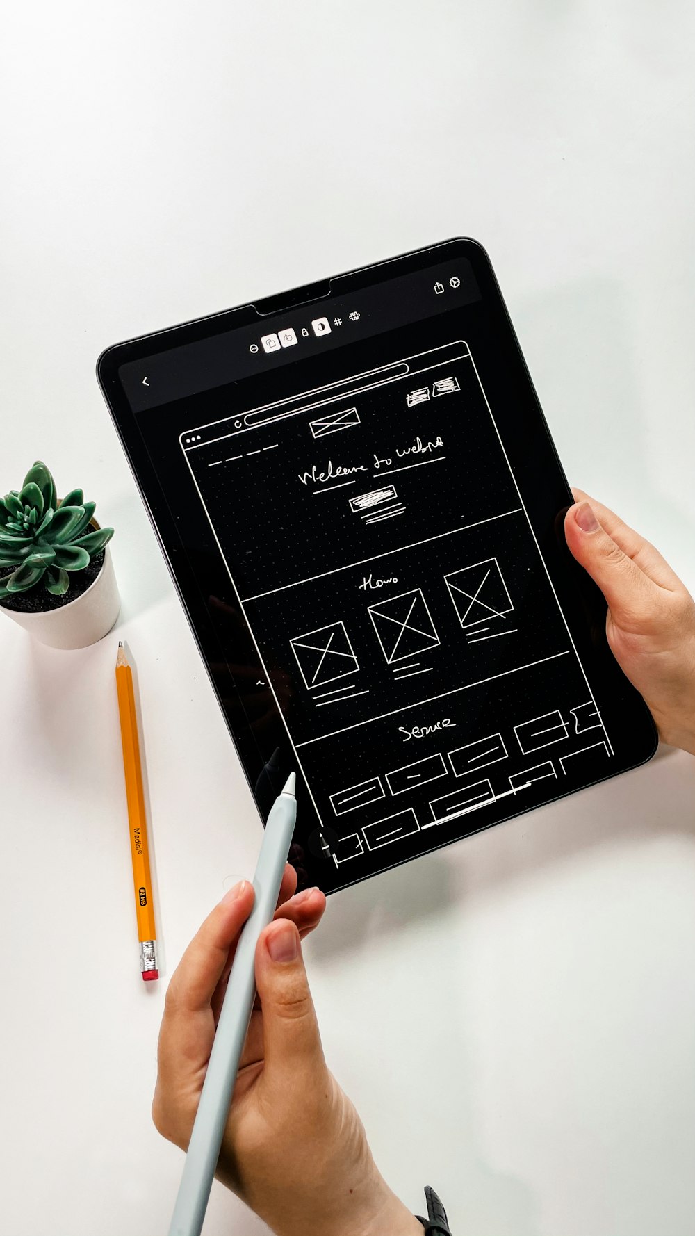 Elegant website hero section with animated elements and clear call-to-action buttons