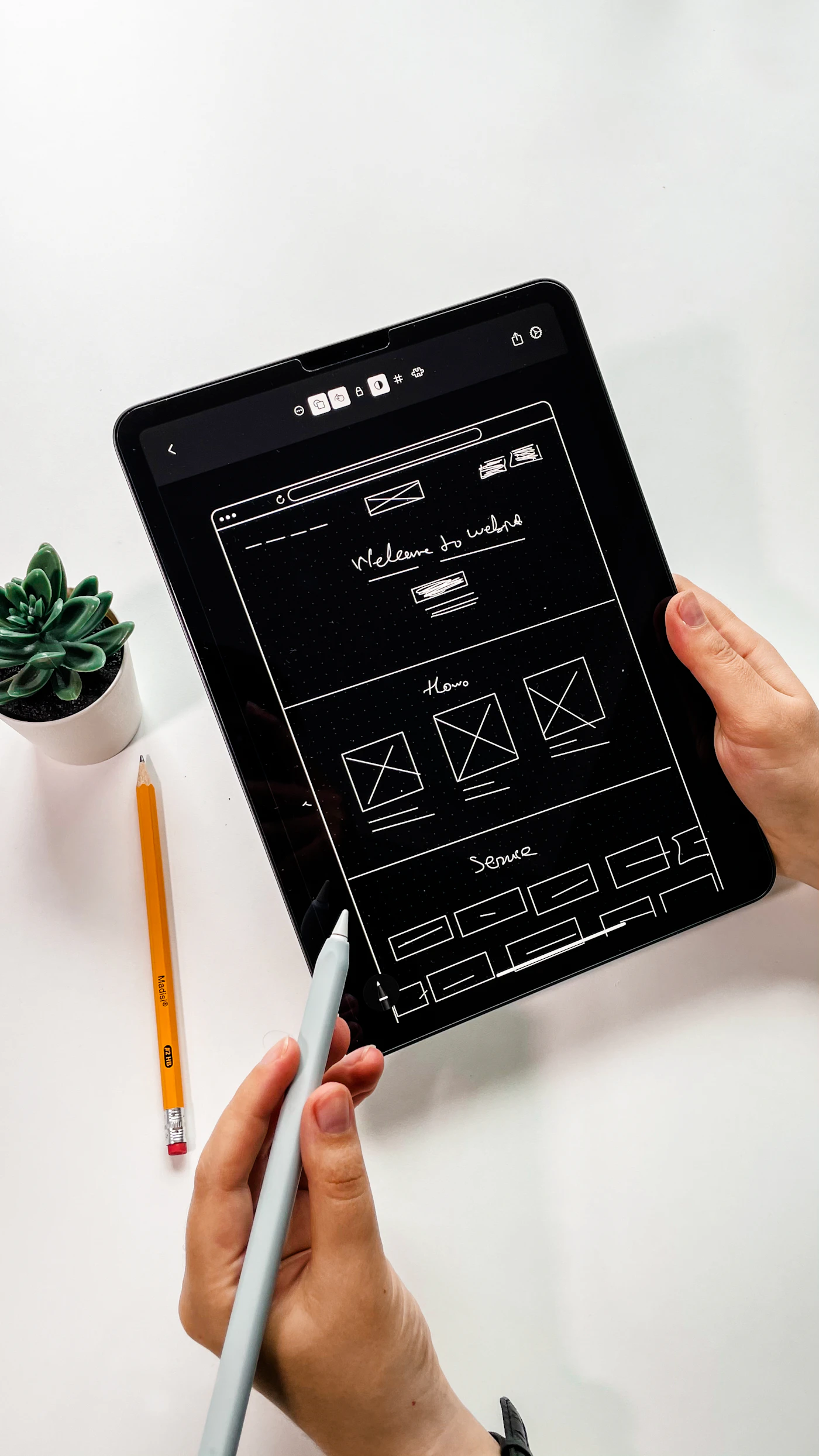 Modern UI mockup with colorful Bento grid