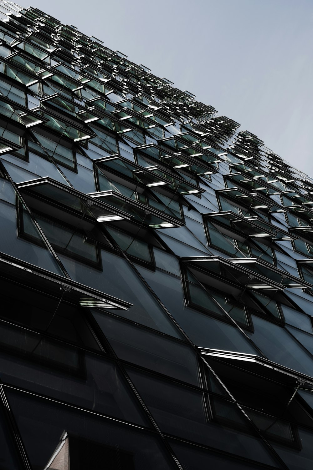 gray and black concrete building