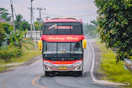 red and black bus on road during daytime