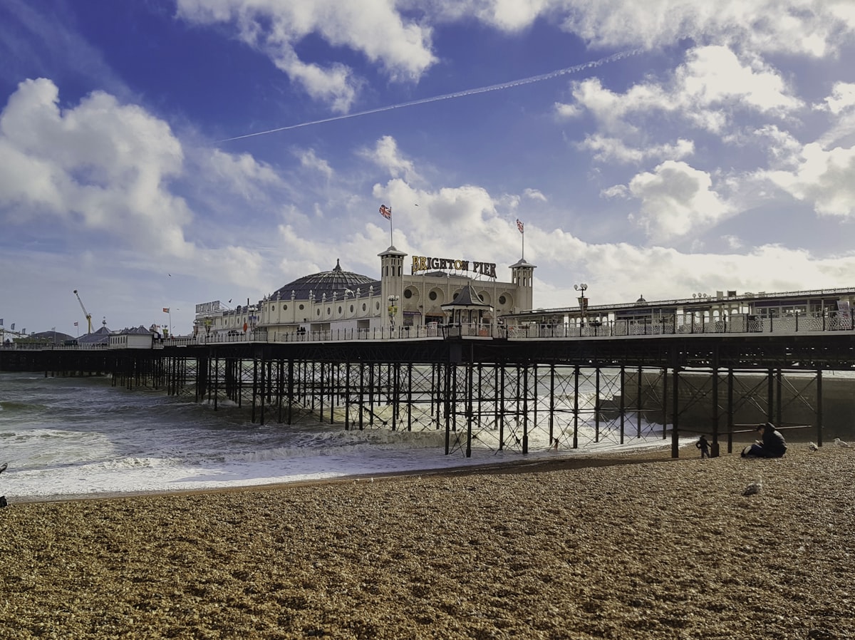 Skegness Pier on the East Lindsey coast in Lincolnshire