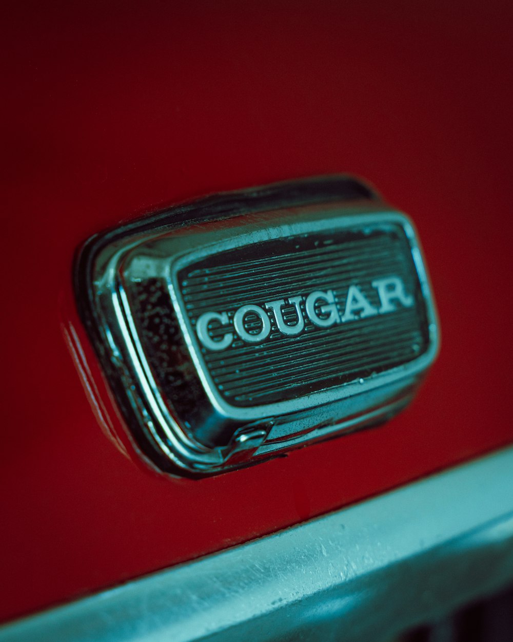 red and silver car door