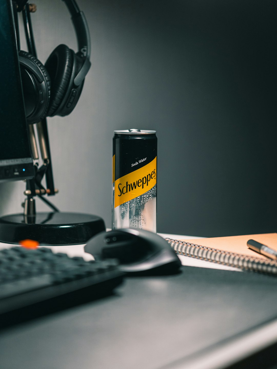 black and yellow labeled can