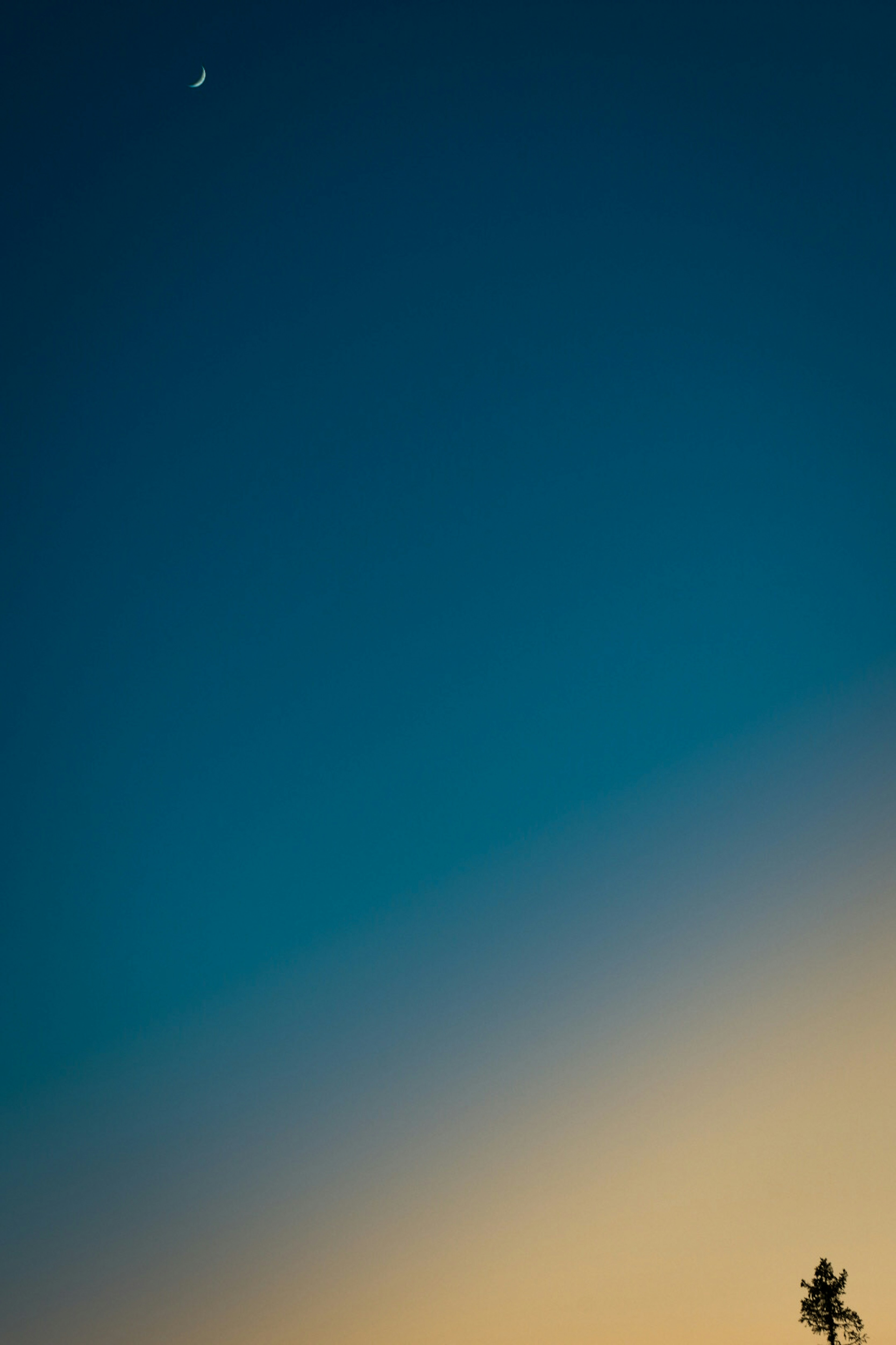 Gradient evening sky