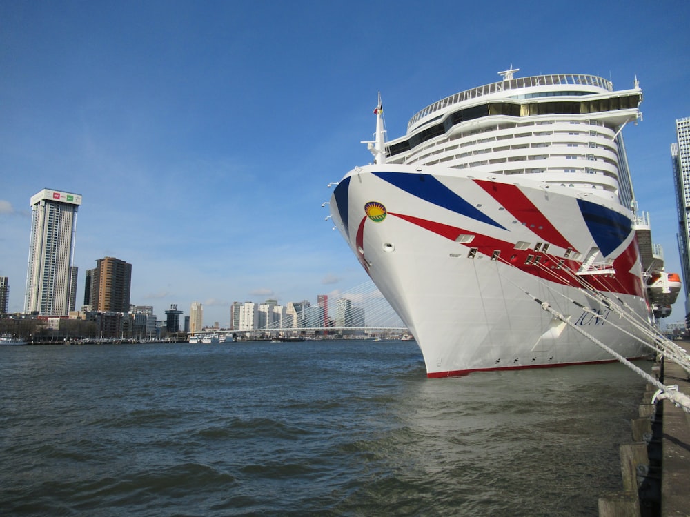 white cruise ship on sea during daytime