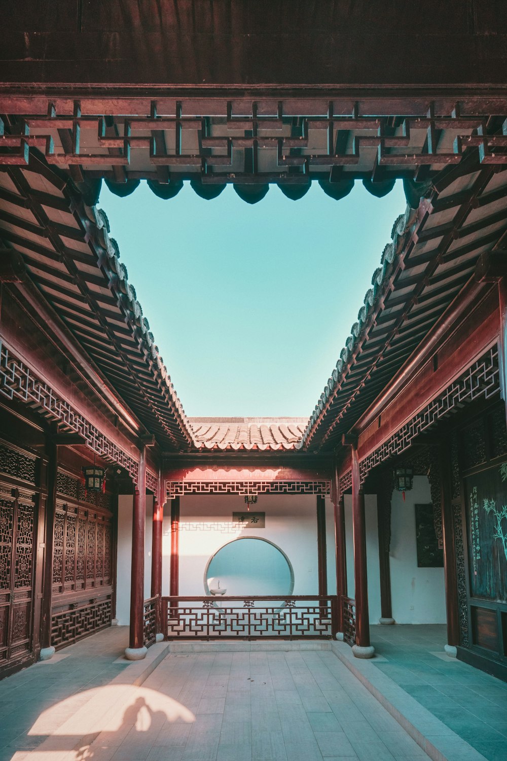 brown and white roof tiles