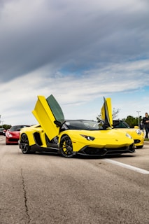yellow ferrari 458 italia on road during daytime