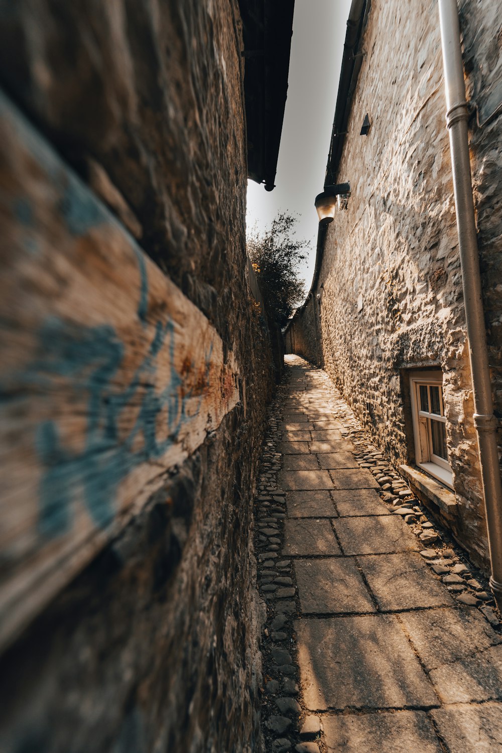 brown brick wall during daytime