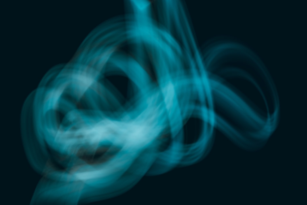 blue and white smoke illustration