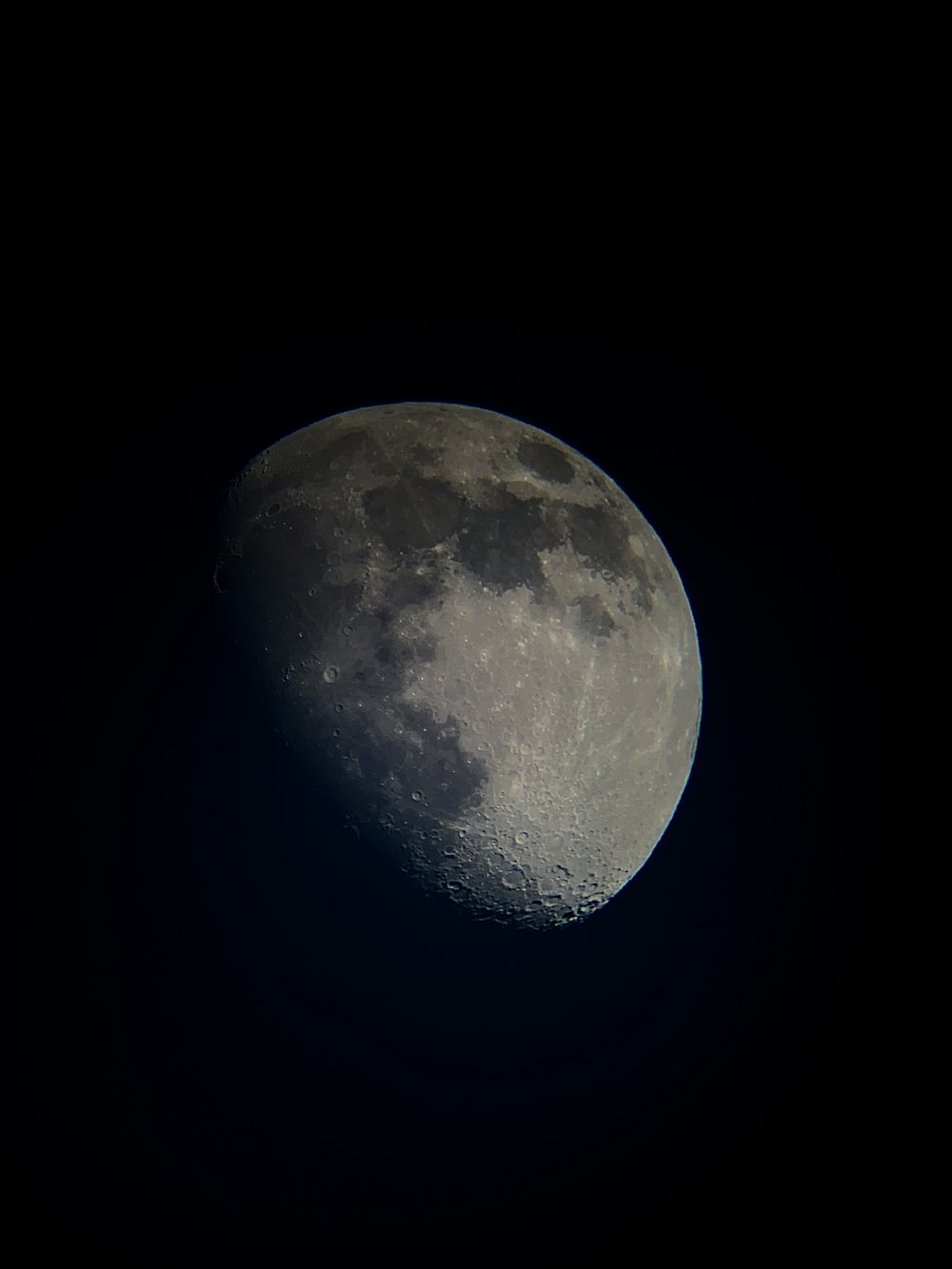 full moon in dark night sky