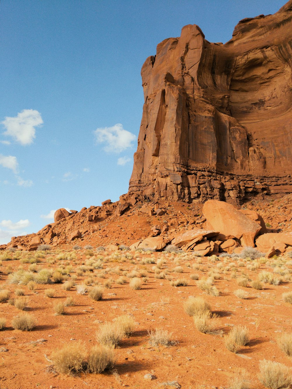 brown rock formation under blue sky during daytime