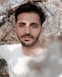 man in white crew neck shirt