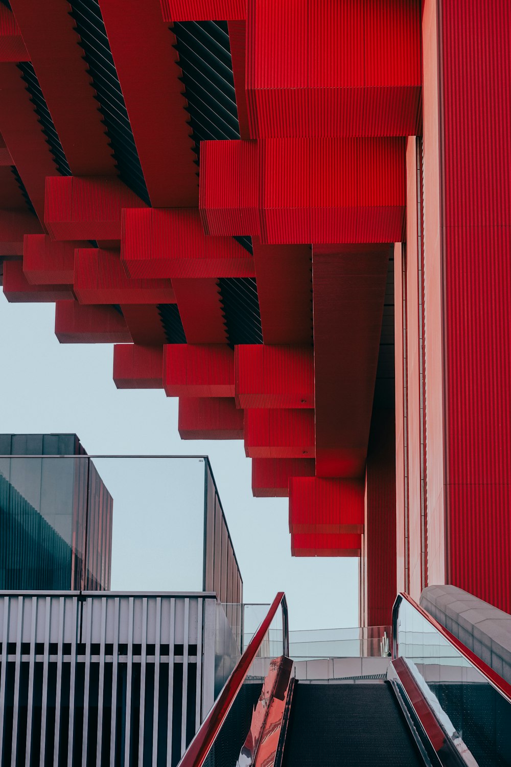 red and black concrete building