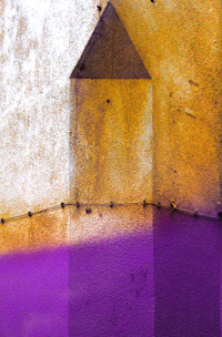 Modern accent wall showcasing geometric wall textures in a stylish office space.