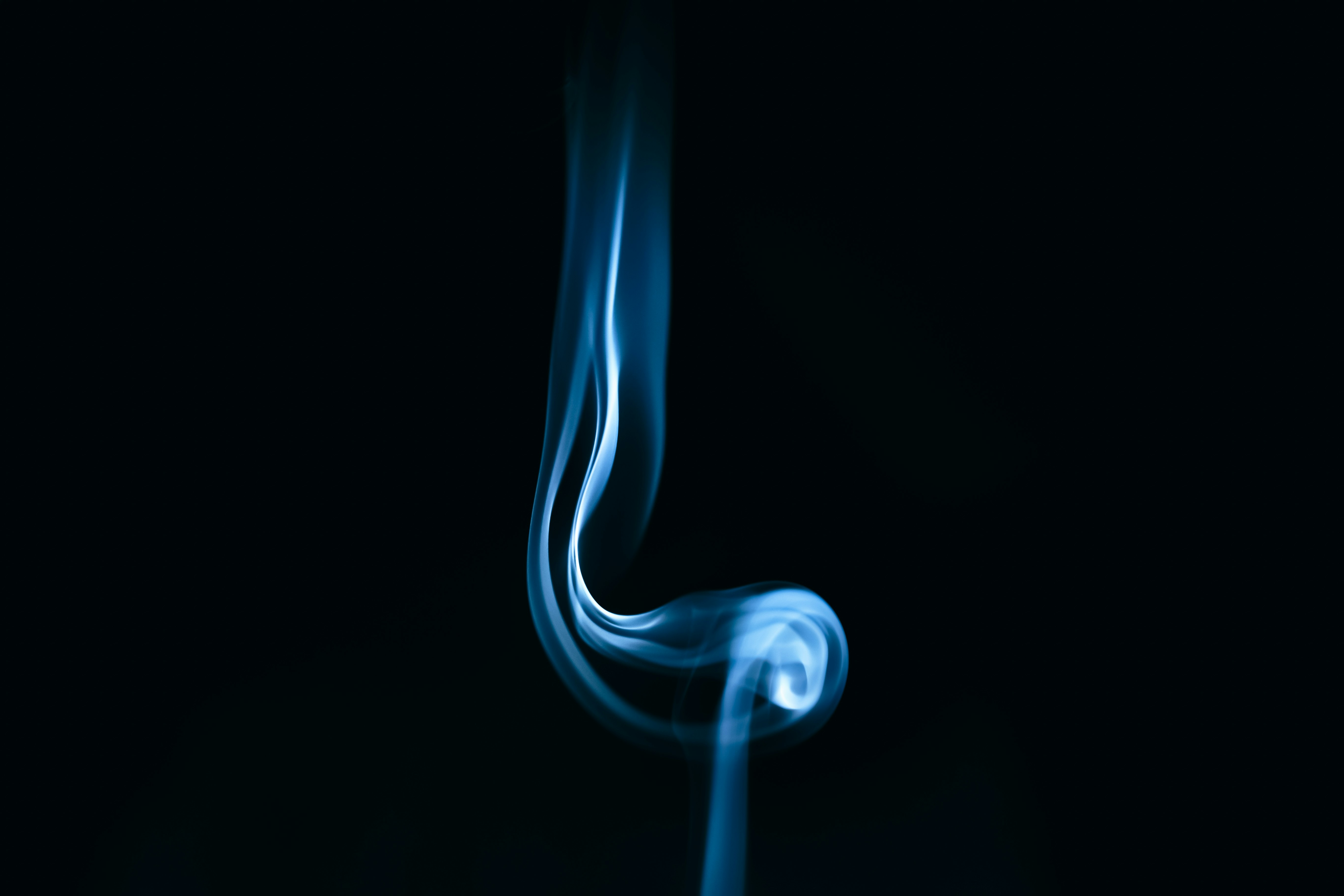 white smoke in black background