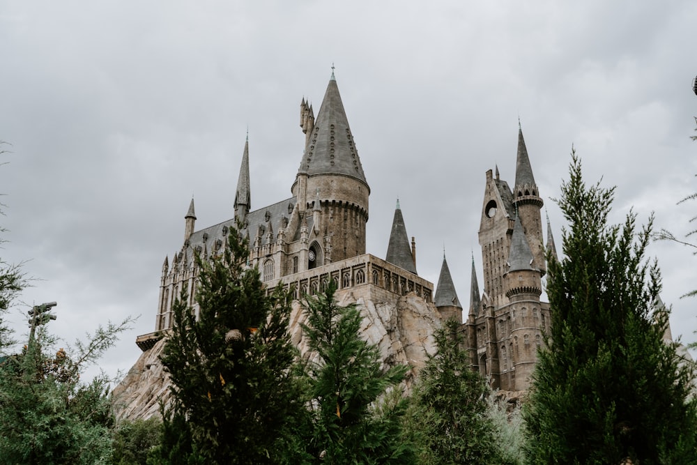 brown concrete castle under white sky during daytime