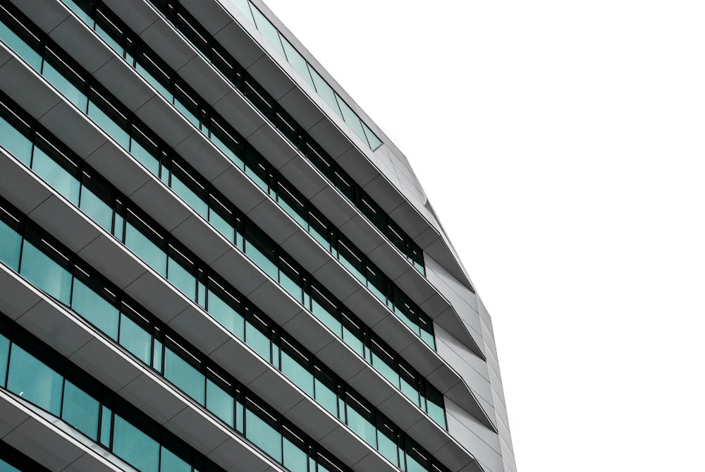 black and white concrete building