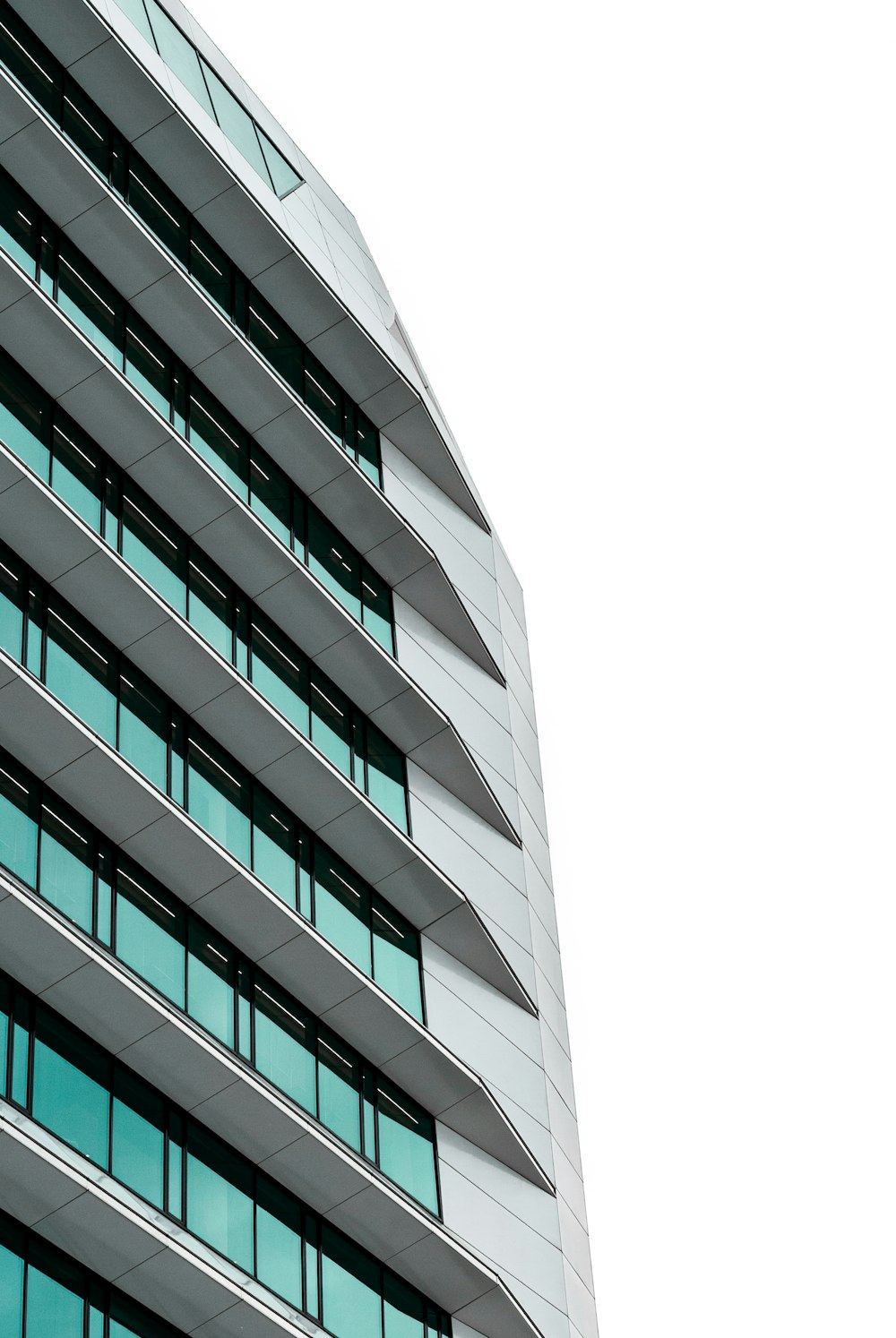 white and blue concrete building