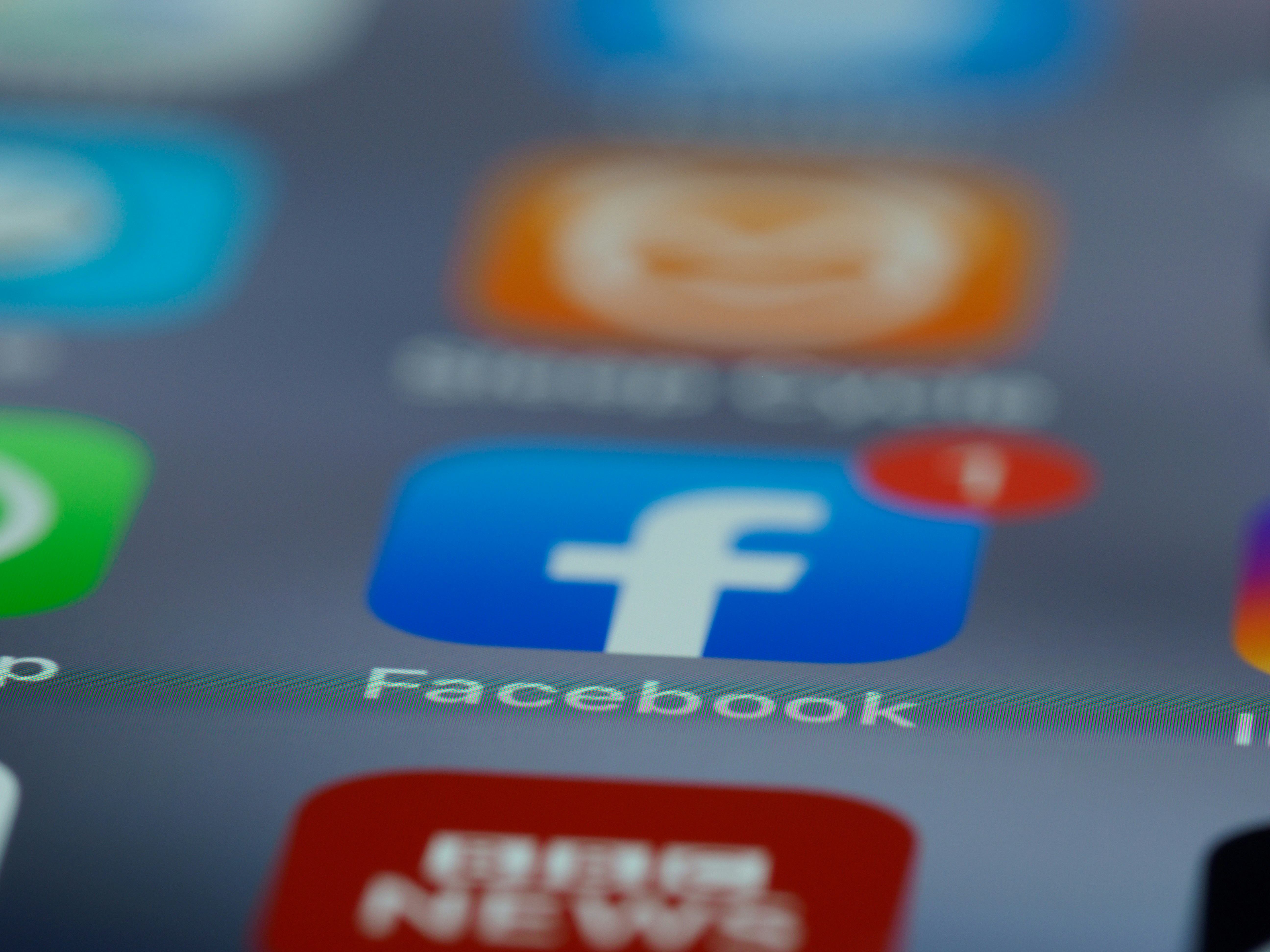 Social media platforms with warning signs about investment scams