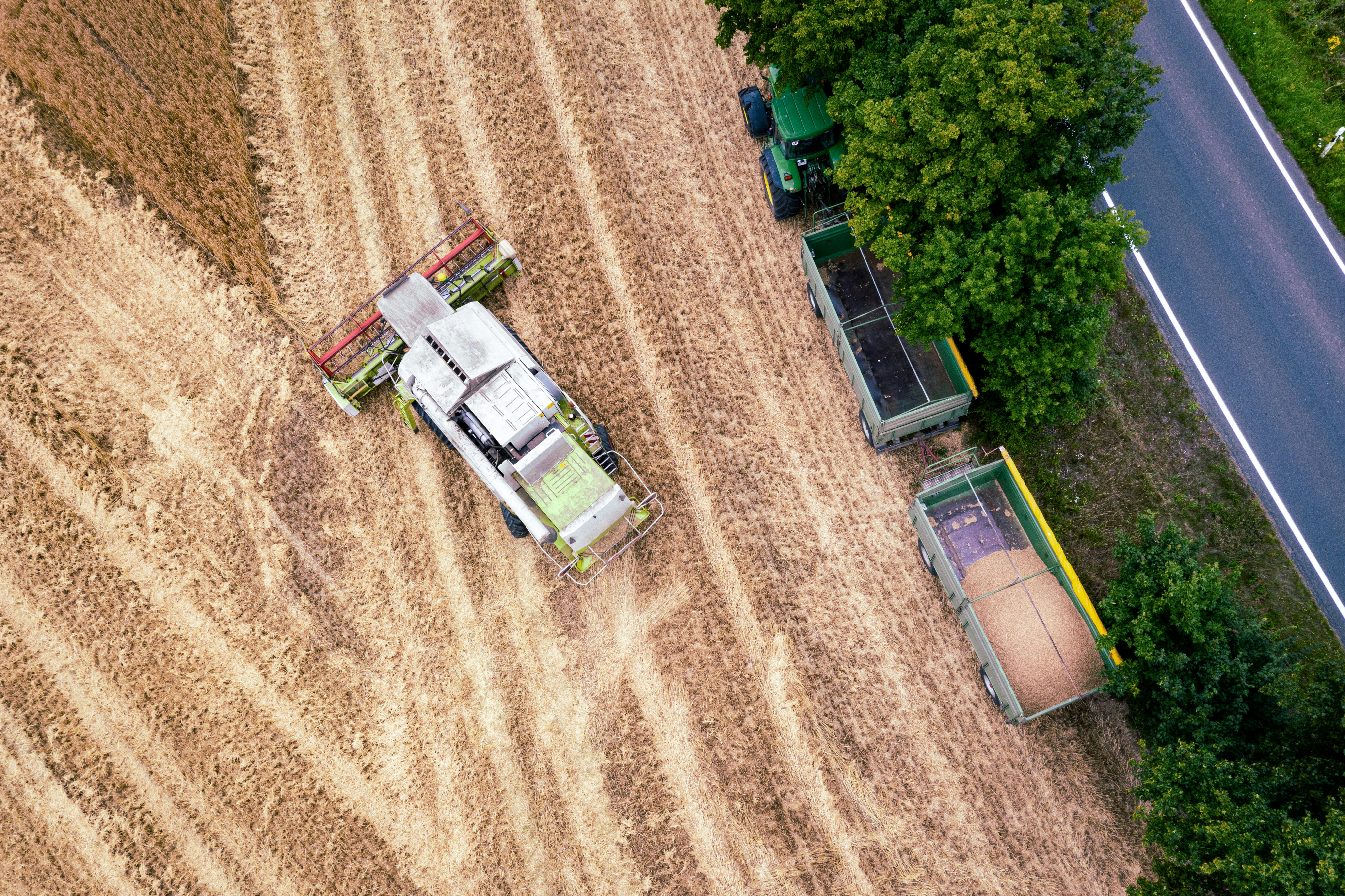 aerial view of cars on road during daytime