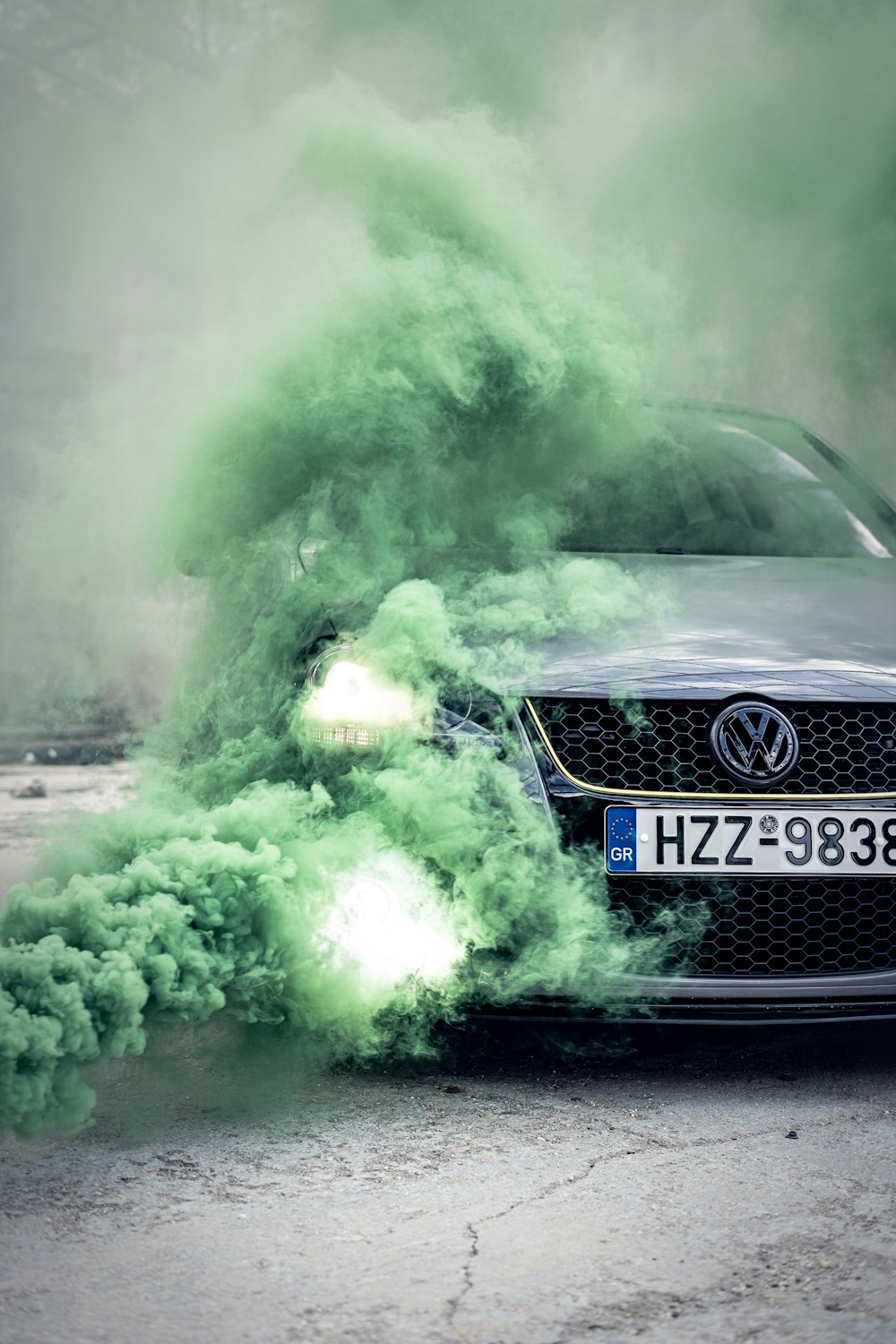 green audi car on road during daytime