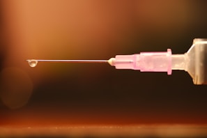 Close-up of ceresfill dermal filler syringe with elegant lighting